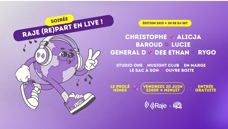 Raje (re)part en live au Prolé !